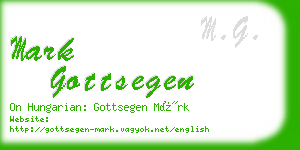 mark gottsegen business card